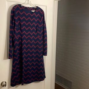 Jersey zig zag dress. 12L Boden